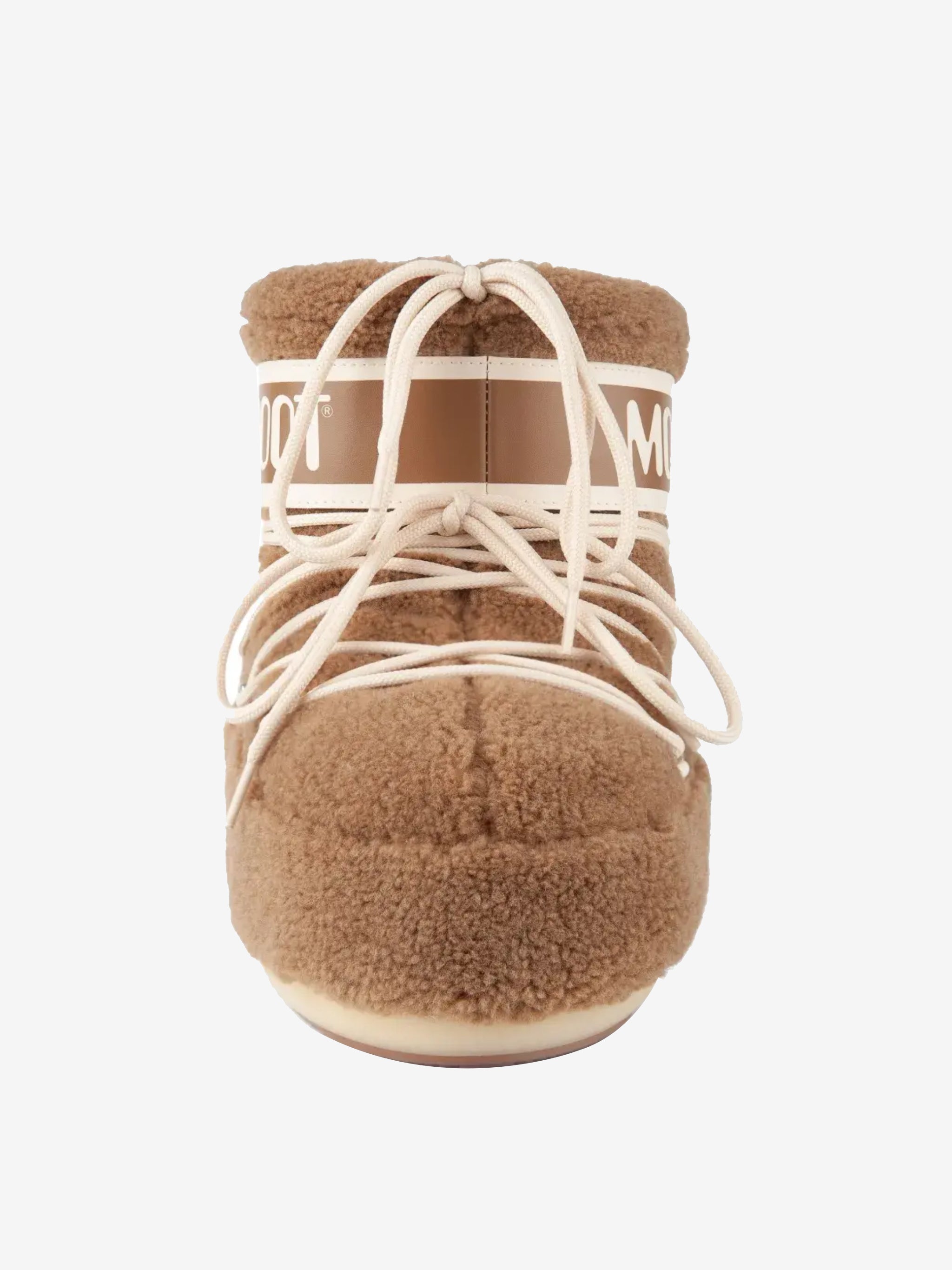 Brown boot, front view