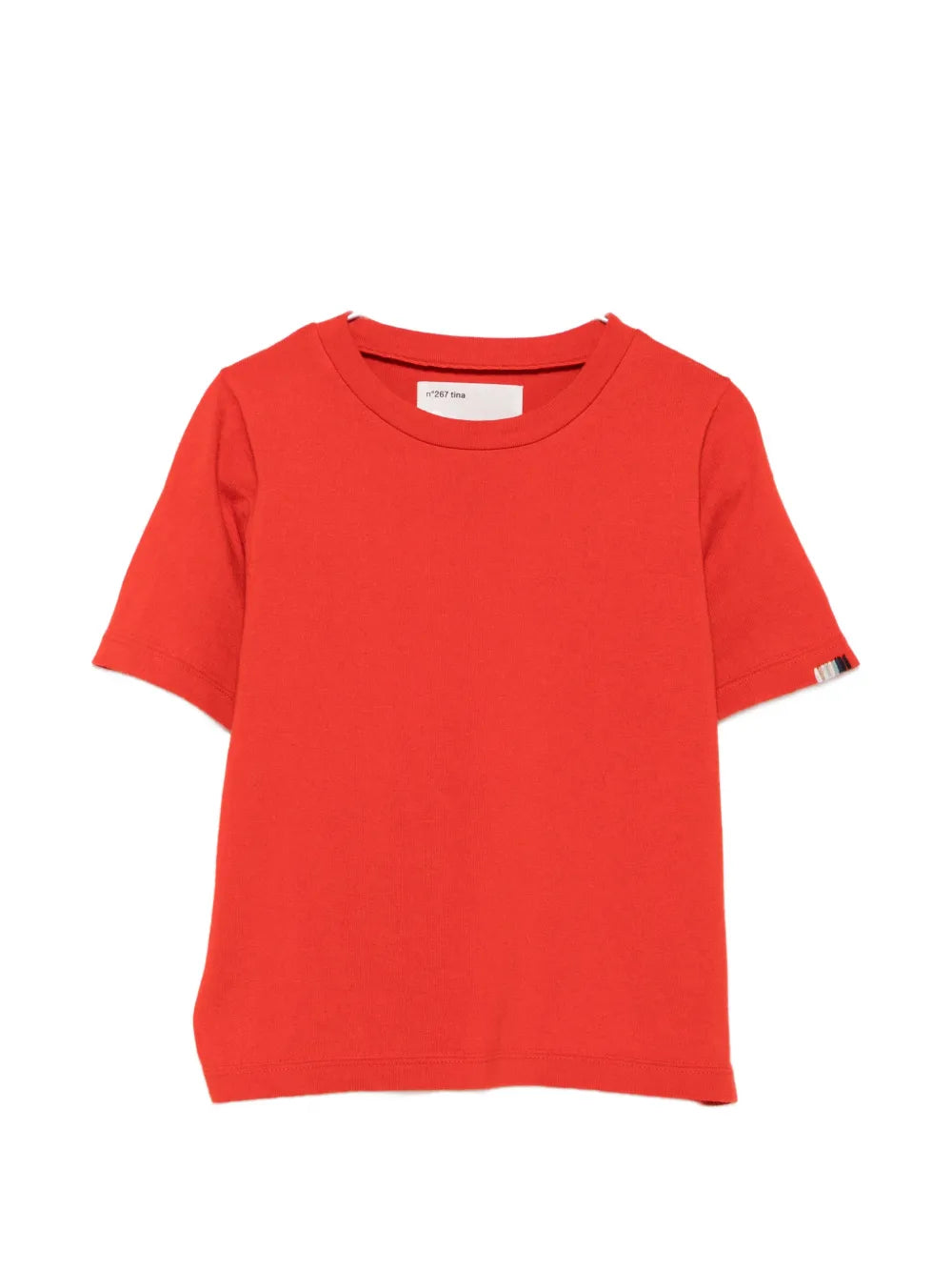 Red top, front view