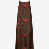 Brown dress, back view