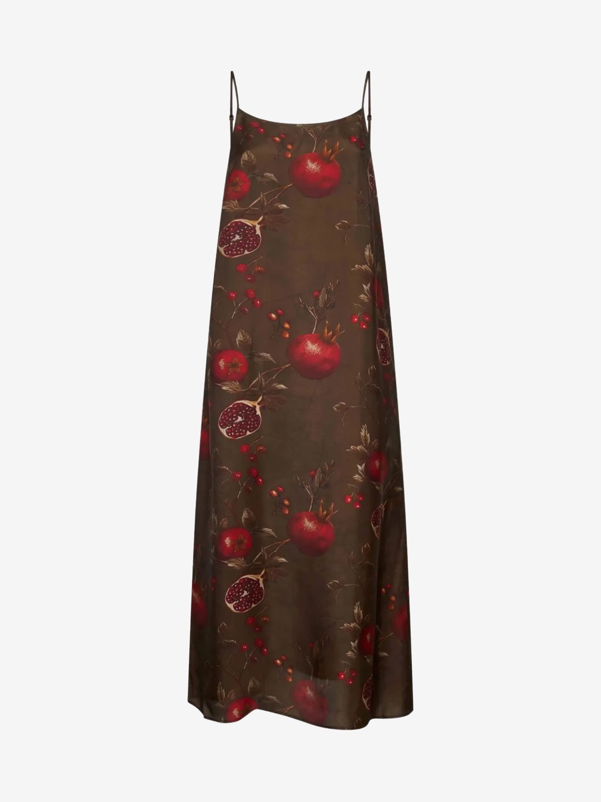 Brown dress, back view