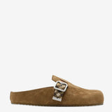 Brown shoes, side view