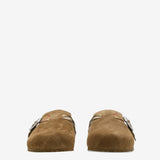 Brown shoes, front view