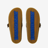 Brown shoes, bottom view