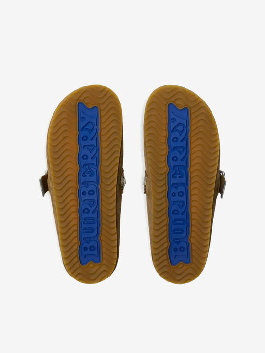 Brown shoes, bottom view