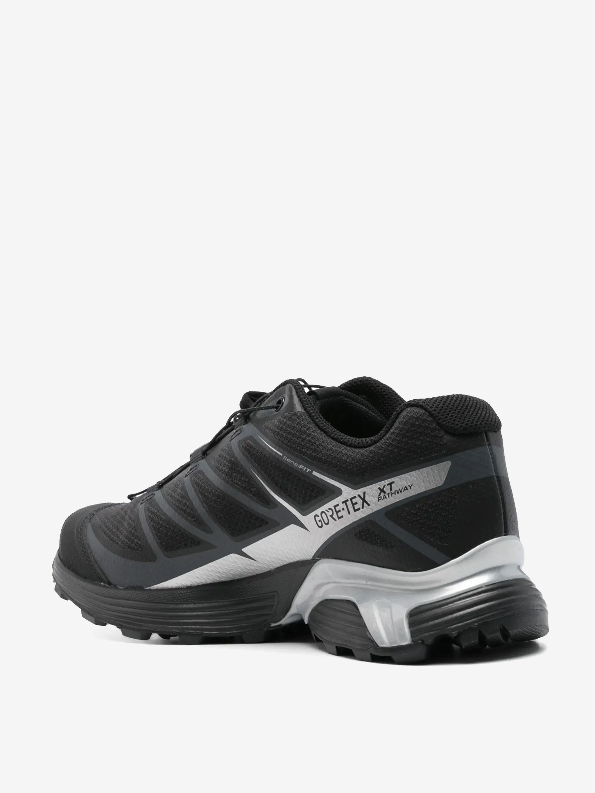 Black sneakers, back view