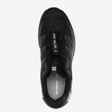 Black sneakers, top view