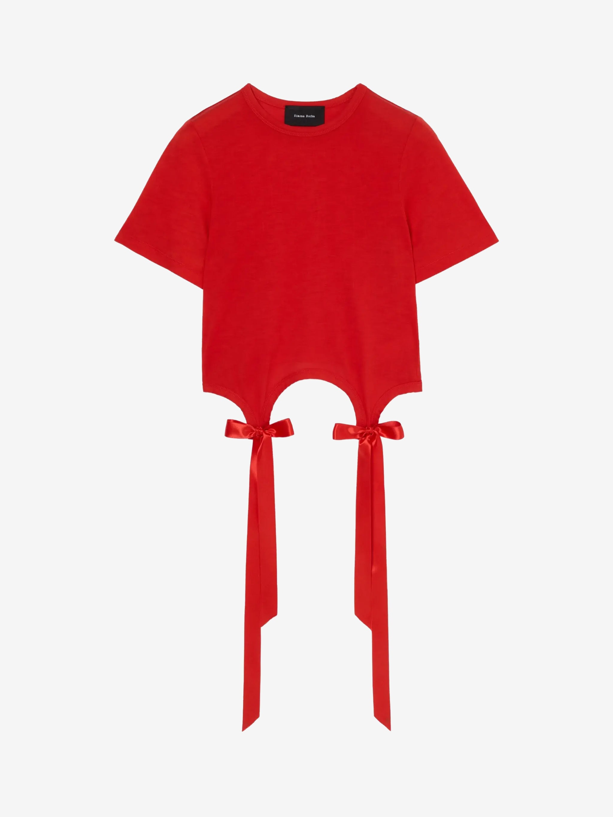 新品　Simone Rocha パール パッチワーク ロングTシャツ L 黒 新品 Simone Rocha パール パッチワーク ロングTシャツ L 黒