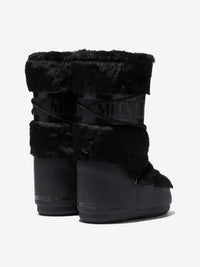 Black boot, back view