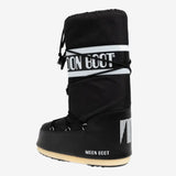 Black boot, back view