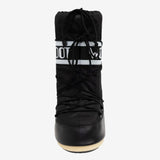 Black boot, front view