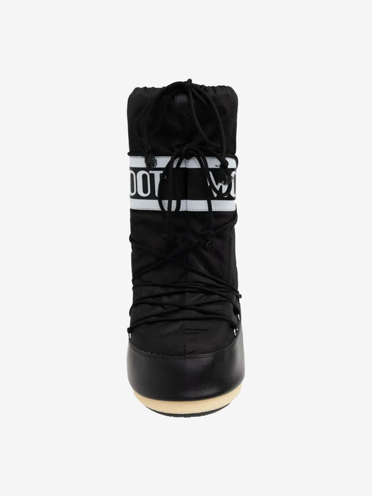 Black boot, front view