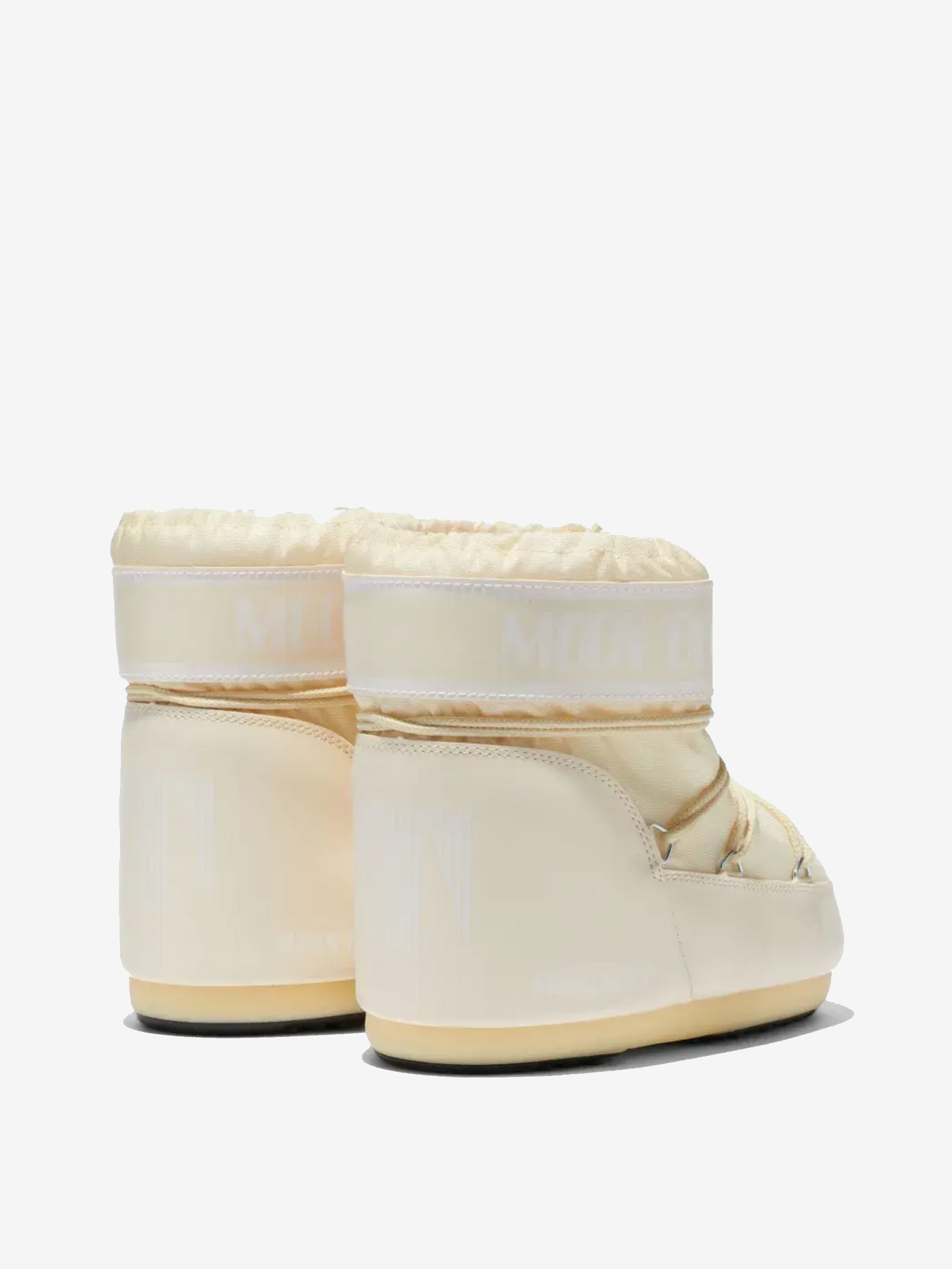 White boot, back view