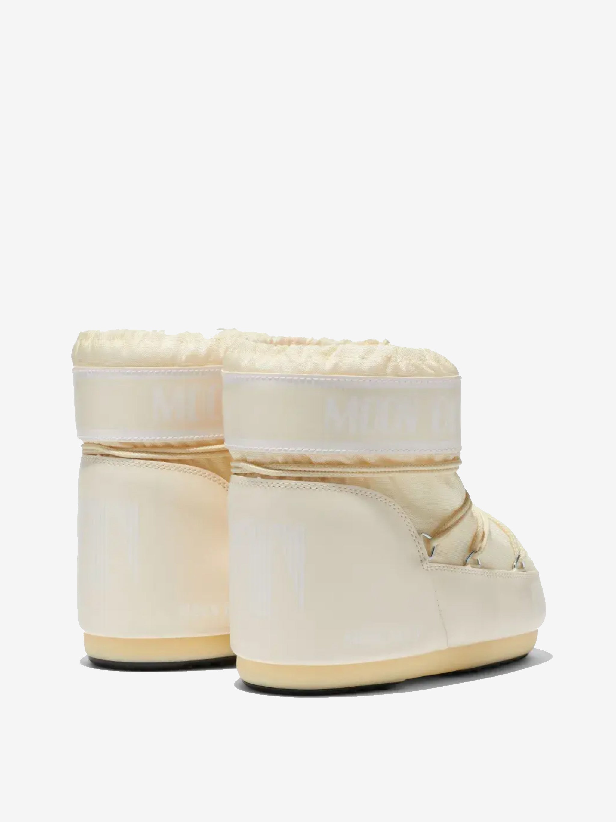 White boot, back view