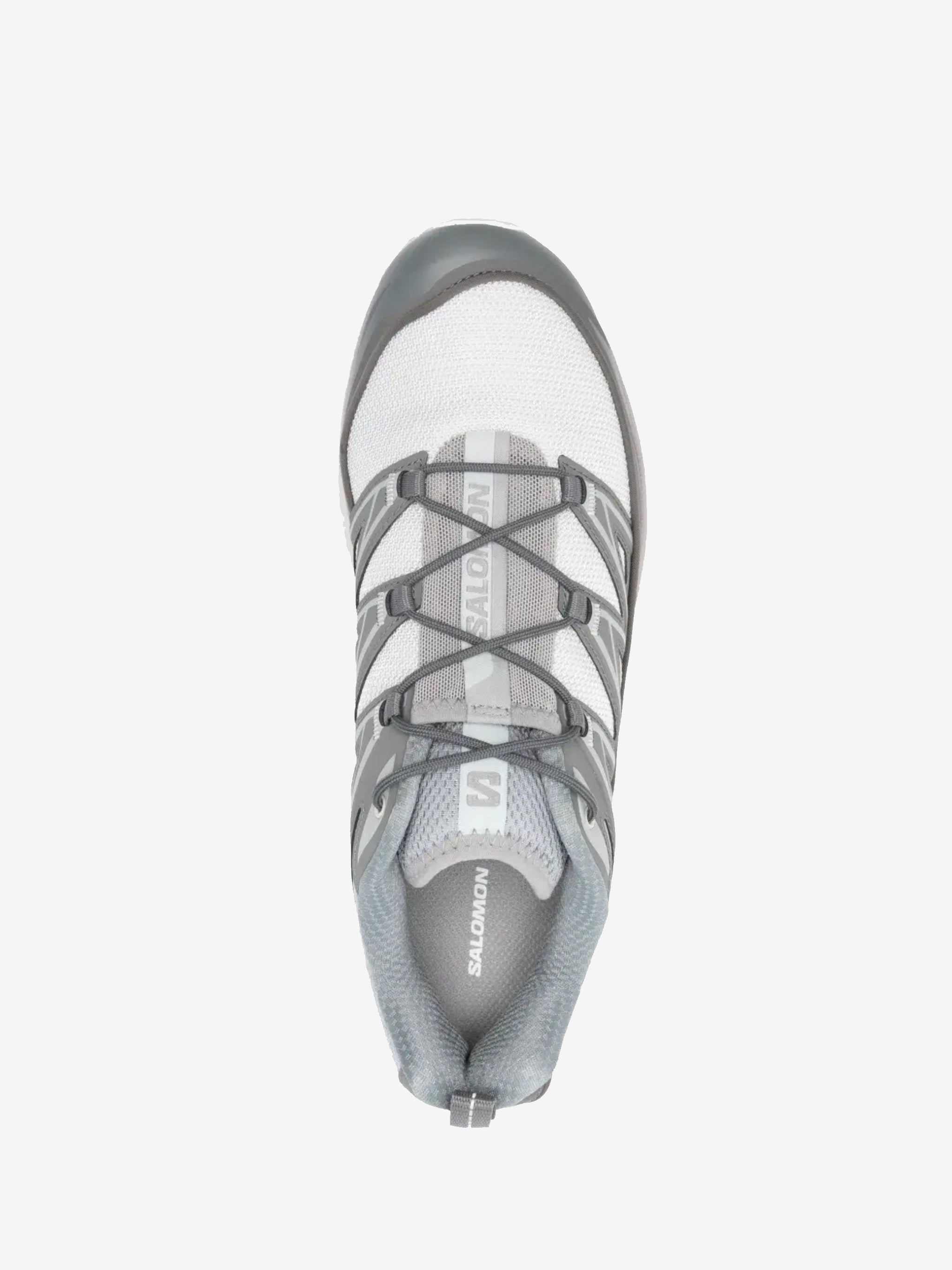 Grey sneakers, top view