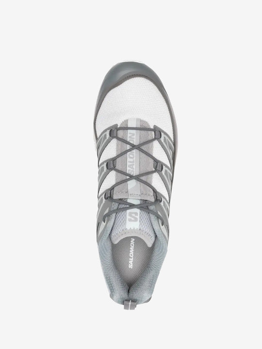 Grey sneakers, top view