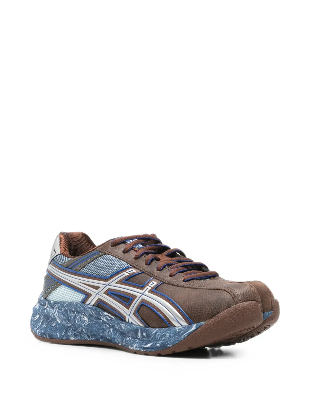 Blue shoes, front view