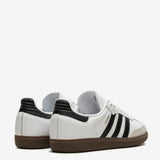 White sneakers, back view