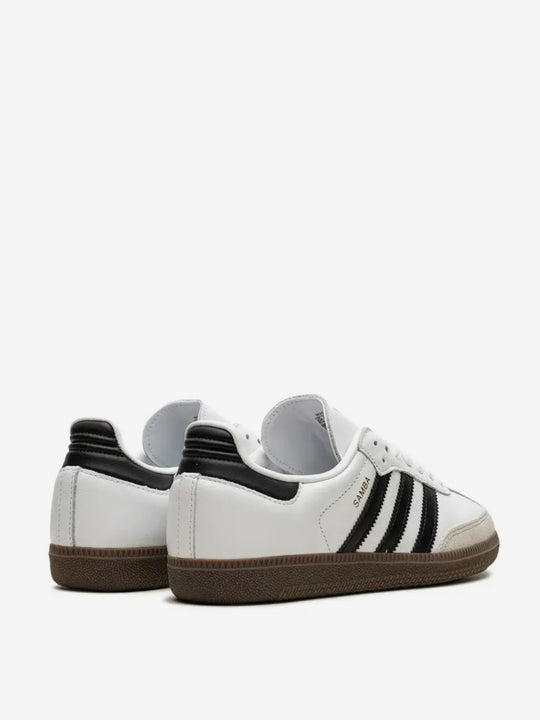 White sneakers, back view