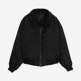 Black jacket, front view