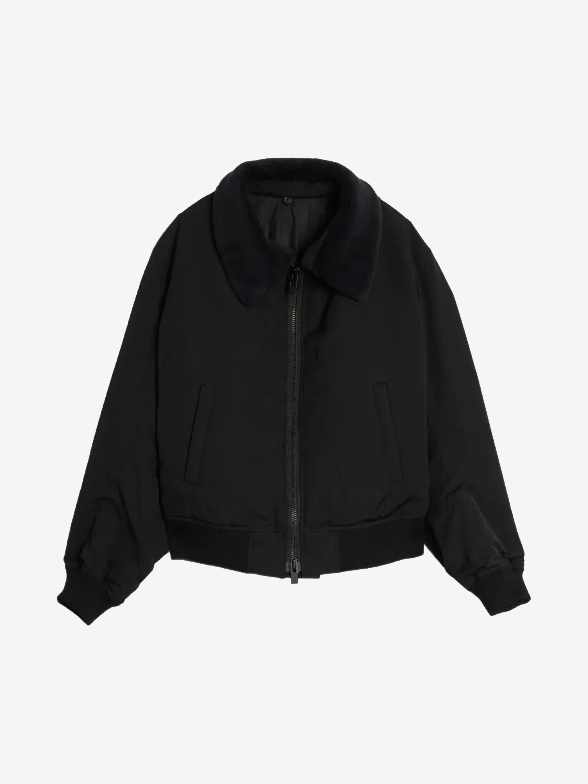 Black jacket, front view