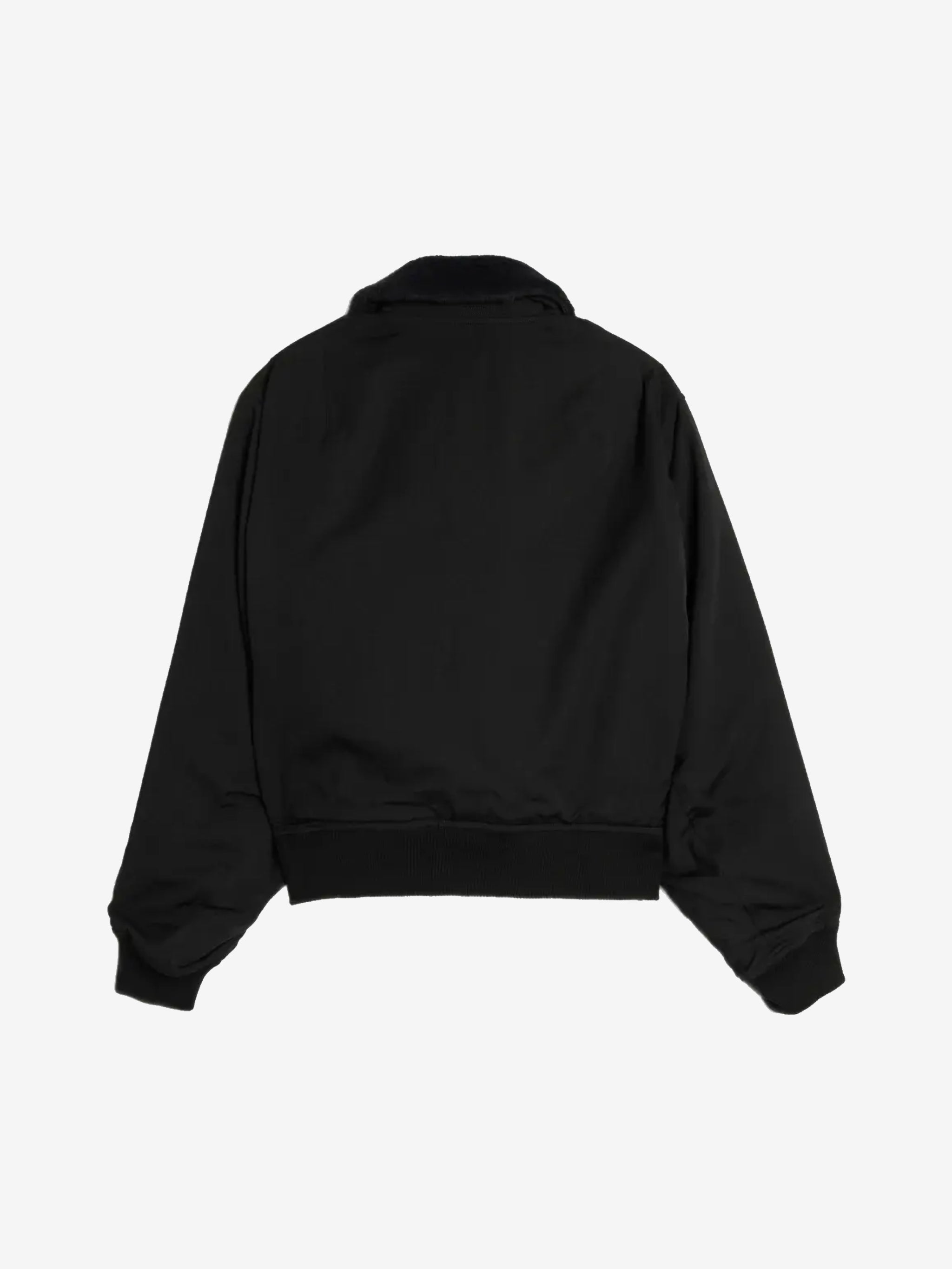 Black jacket, back view