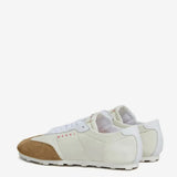 White sneakers, back view