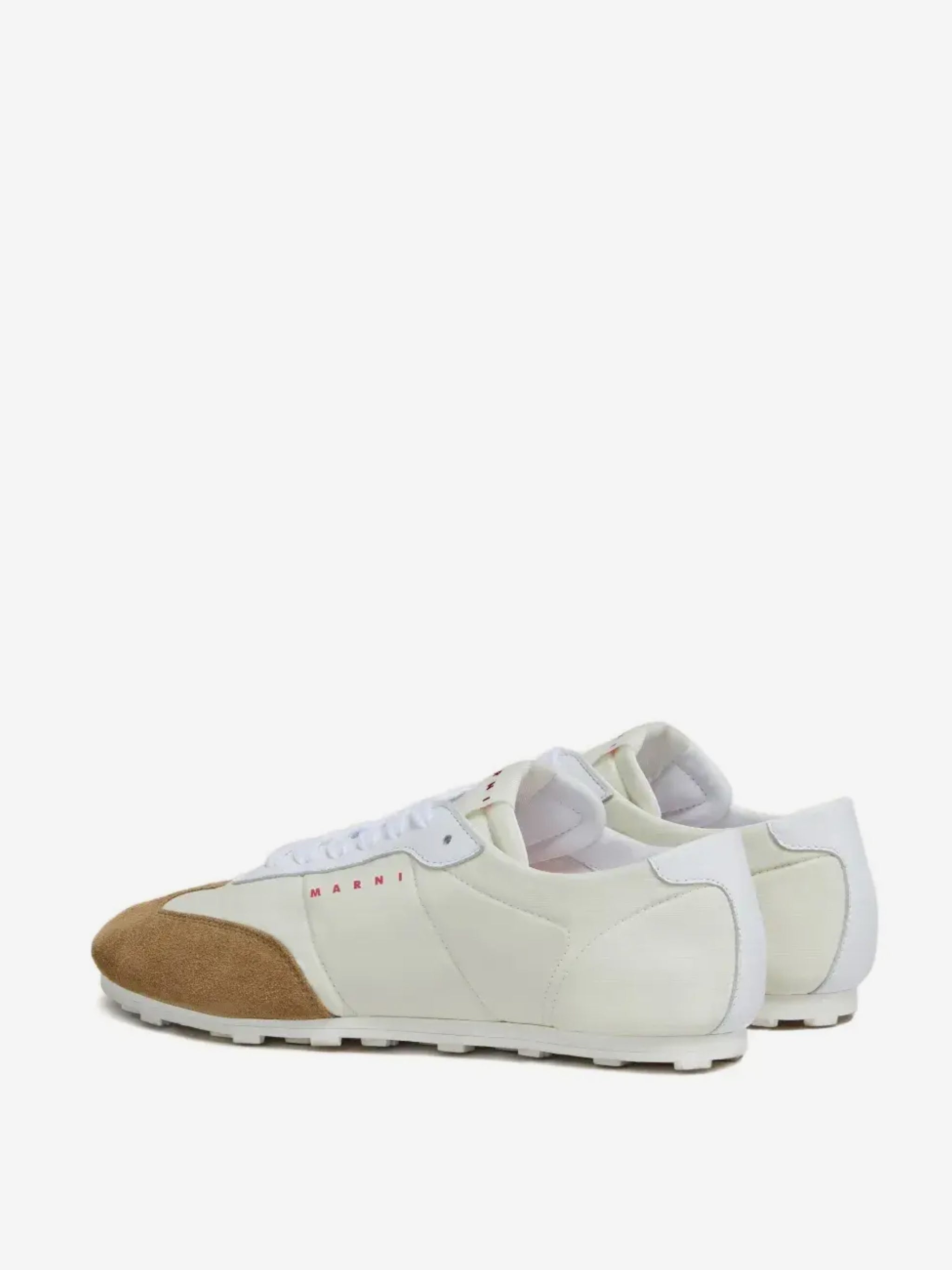 White sneakers, back view