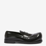 Black loafer, front view