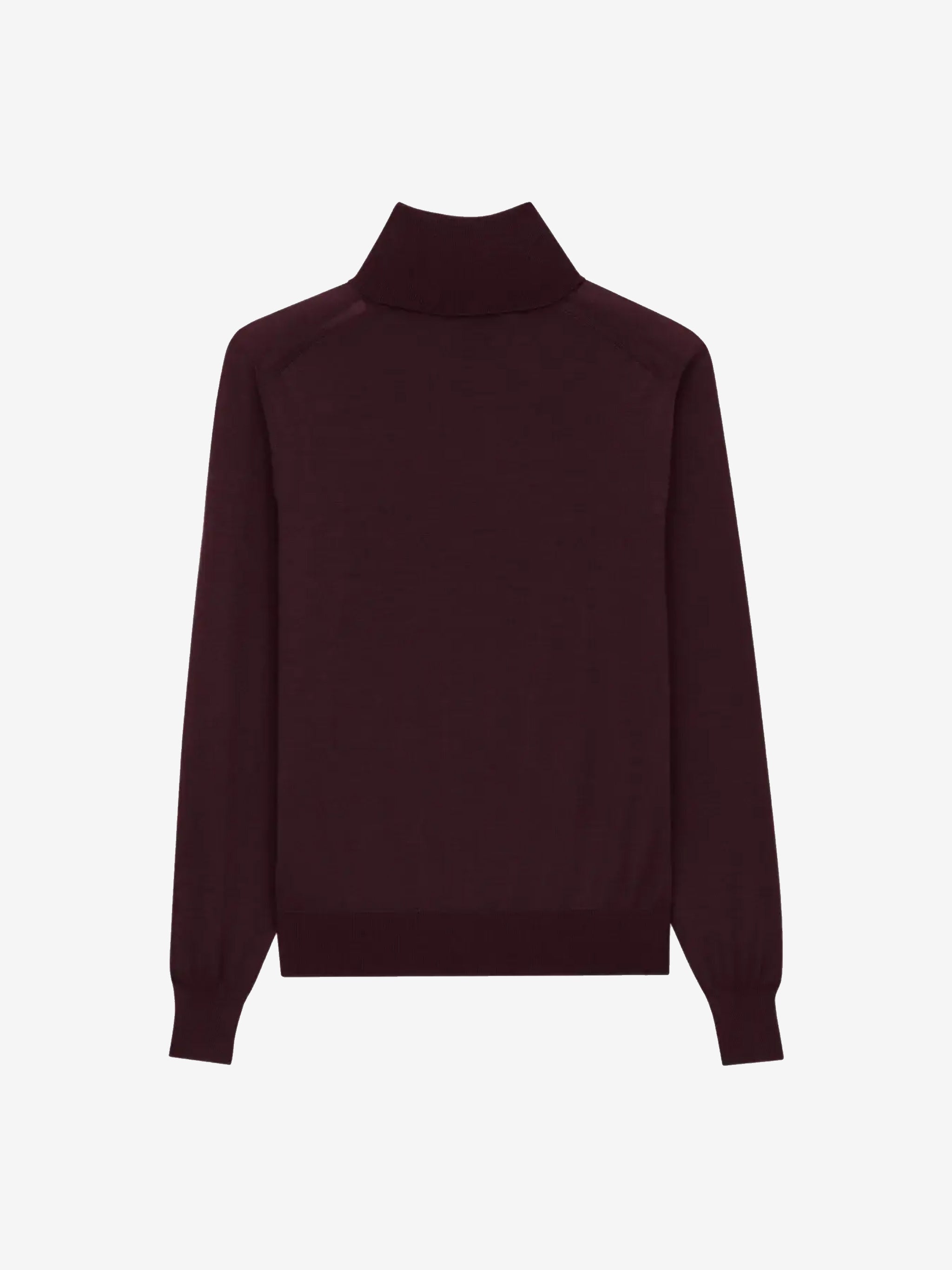 Brown knitwear, back view