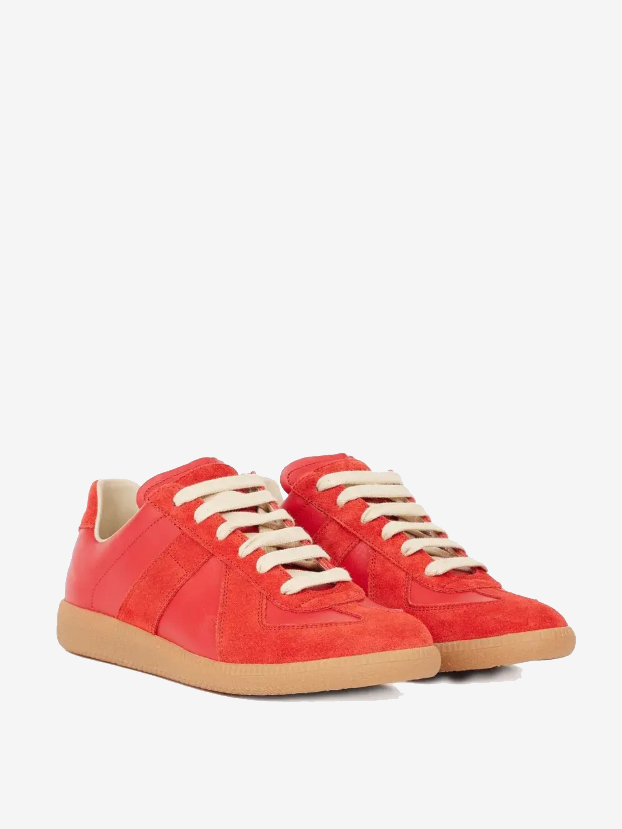Red sneakers, side view