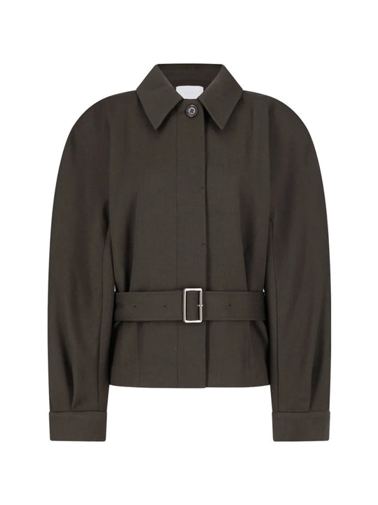 Brown jacket, front view