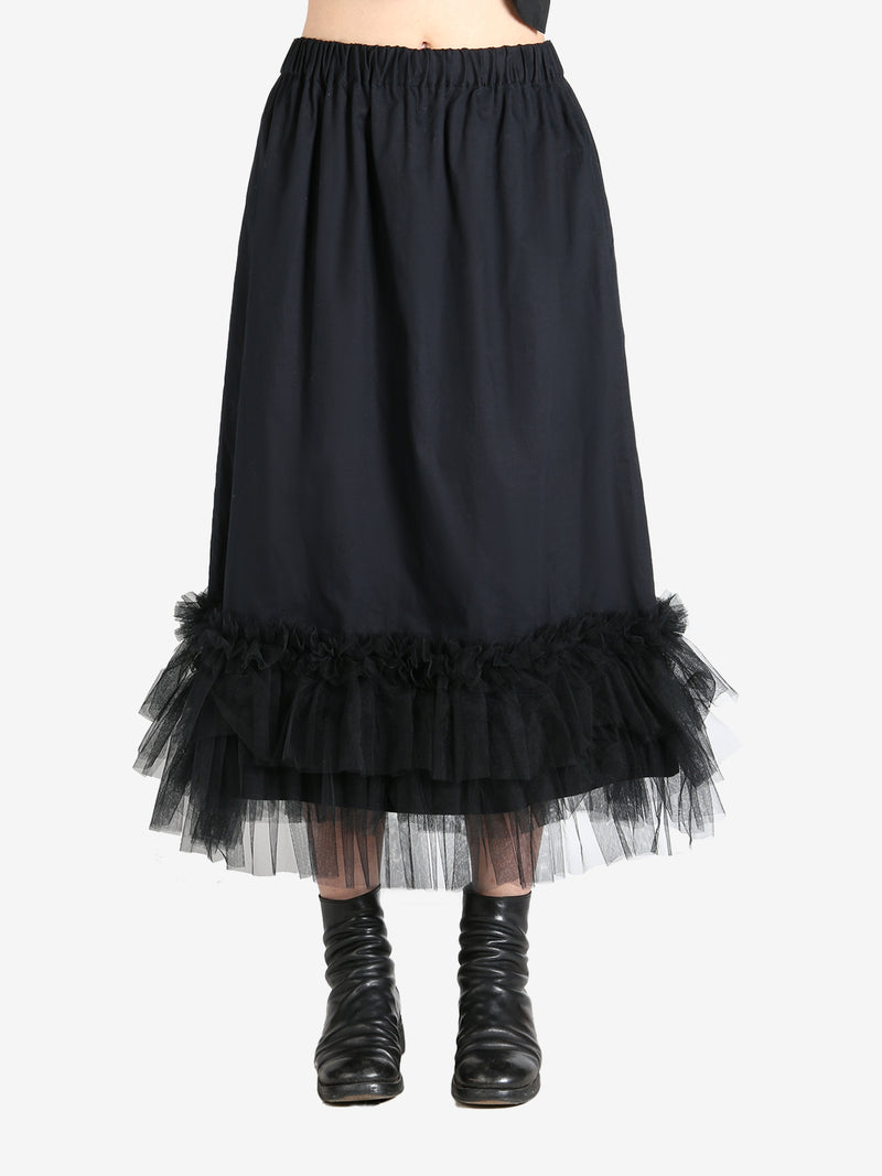 COMME DES GARCONS  NOIR - Women Tulle Layered Skirt