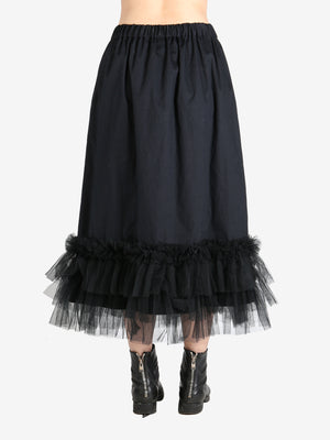 COMME DES GARCONS  NOIR - Women Tulle Layered Skirt