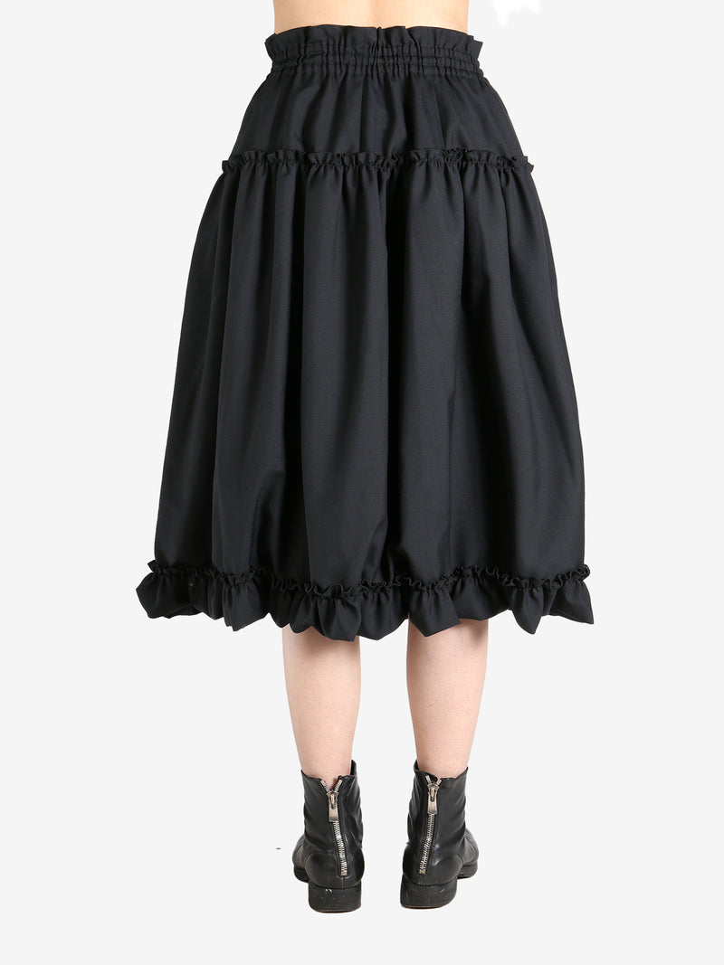 COMME DES GARCONS  NOIR - Women Tiered Wool Skirt