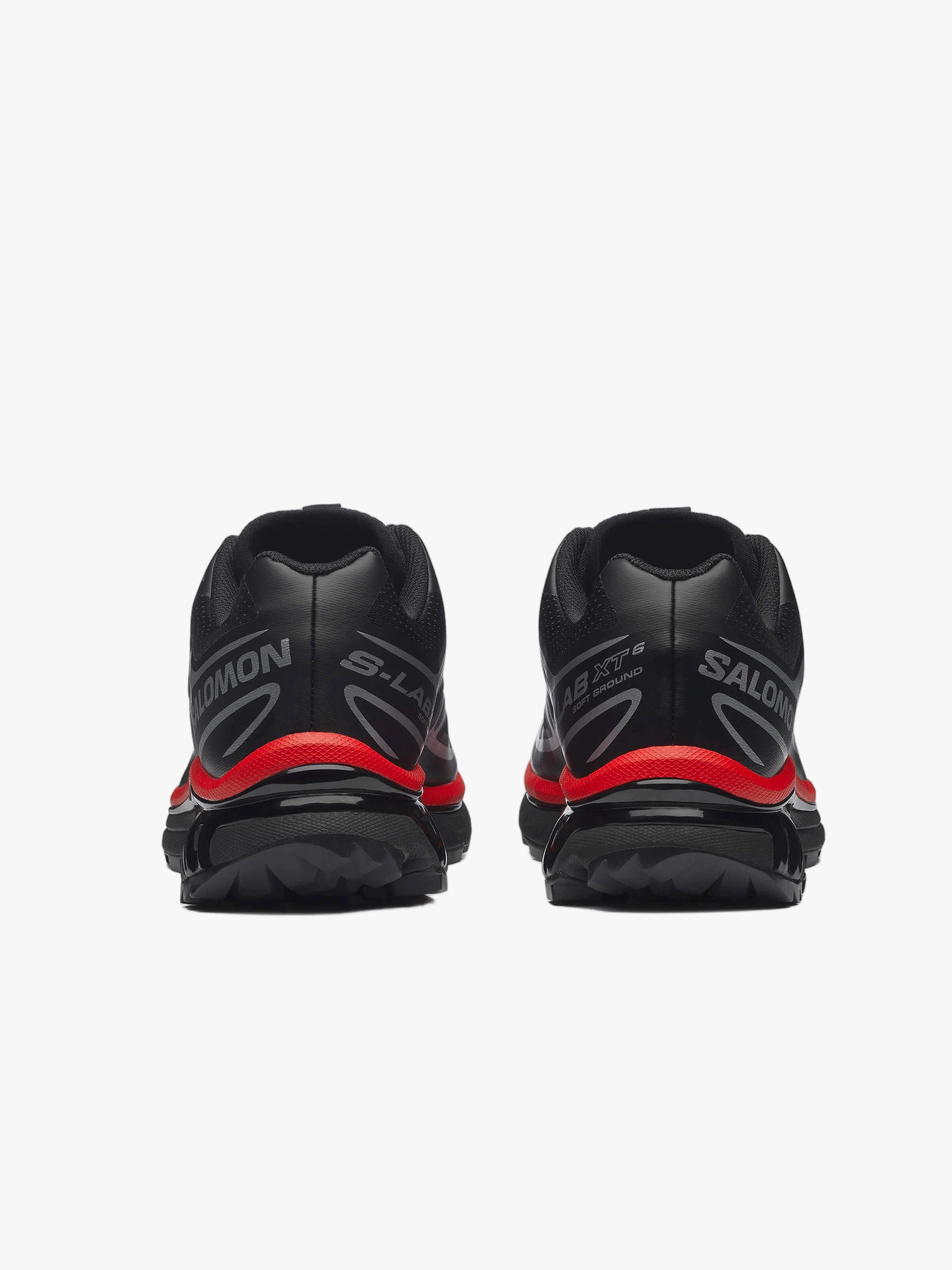 Black sneakers, back view