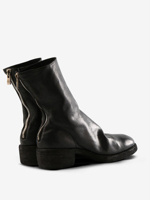 GUIDI - Men Thick Sole Leather Back Zip Mid Boots