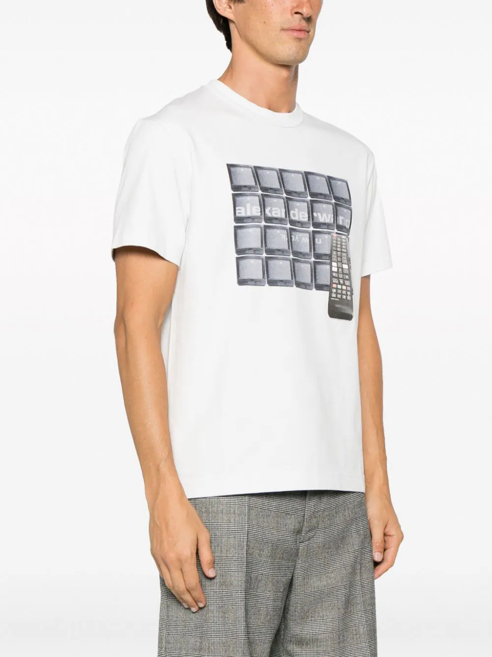 ALEXANDER WANG Women Short Sleeve Tee With Tune In Graphic