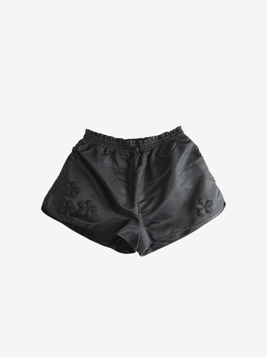 Black shorts, front view