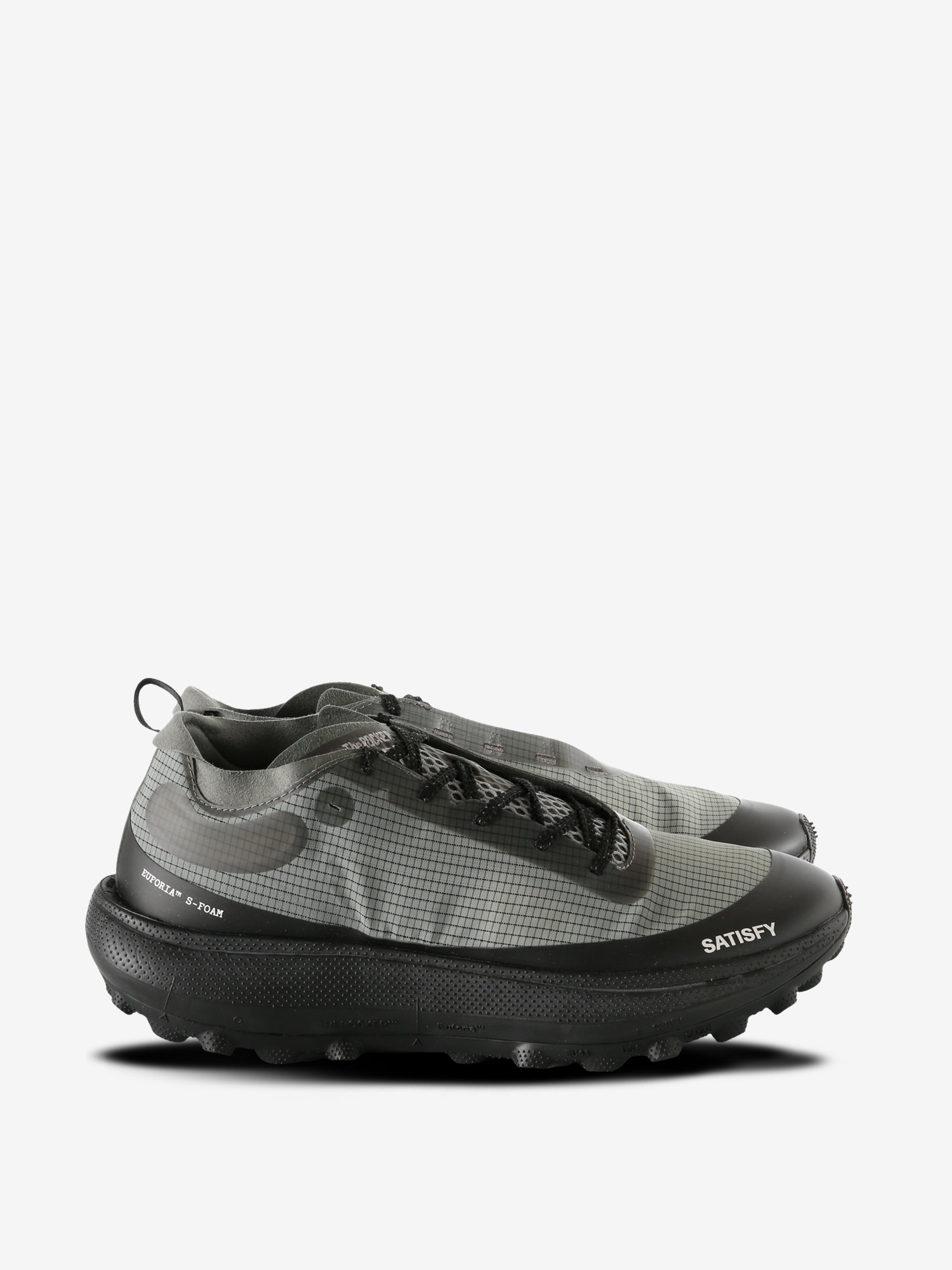 Grey sneaker, side view