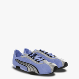 Purple sneakers, side view