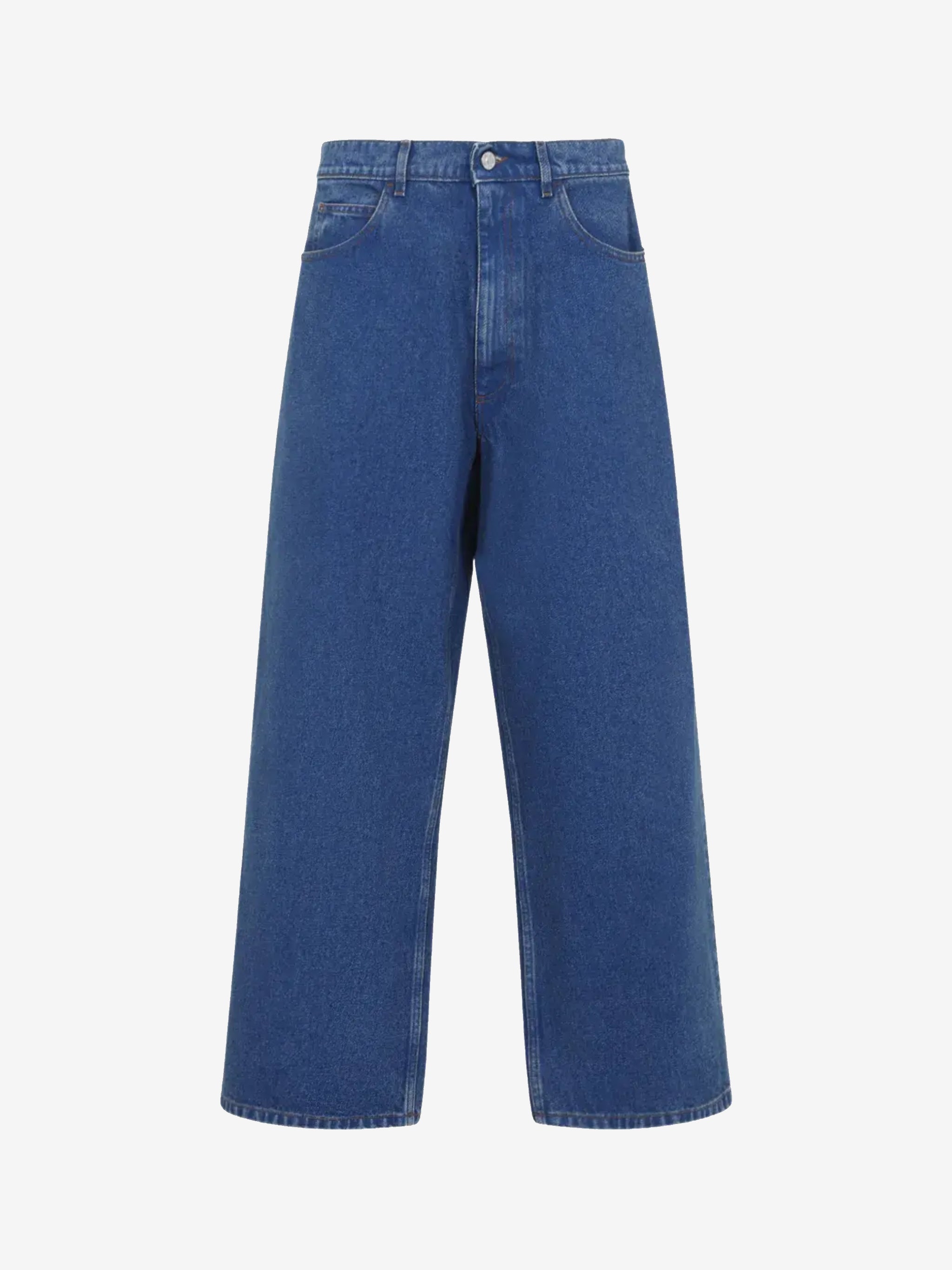 Blue jeans, front view