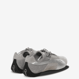 Grey sneakers, side view