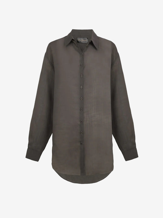 Purple shirt, front view