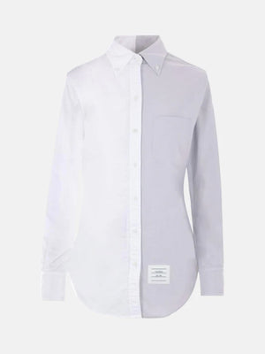 THOM BROWNE - Women Classic Button Down Point Collar Shirt