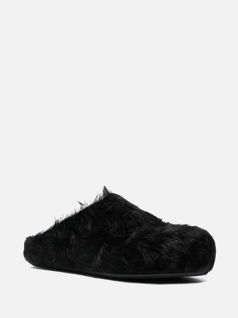 MARNI - Women Long Hair Calfskin Fussbett Sabot Mule