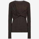 Brown top, front view