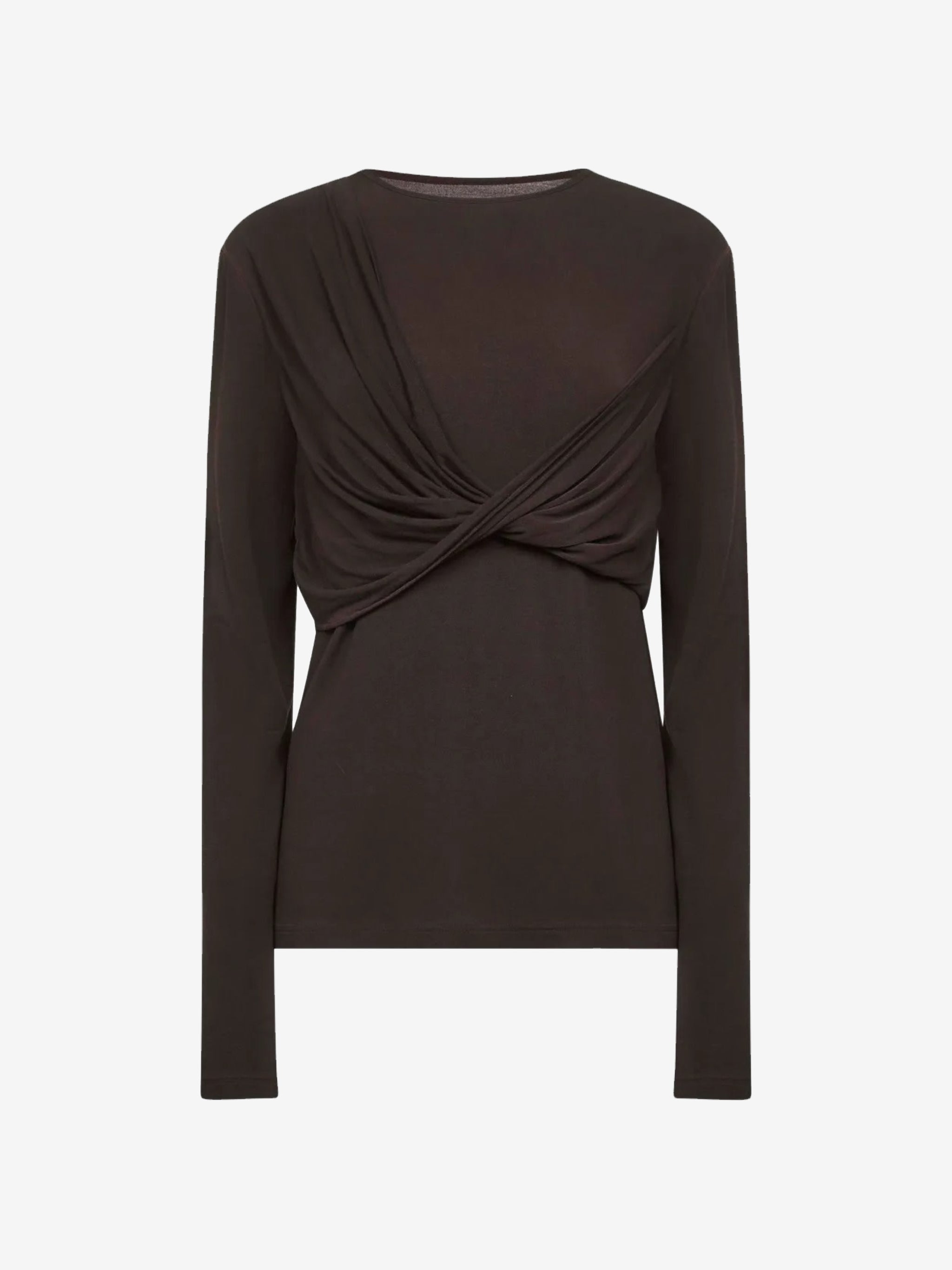 Brown top, front view