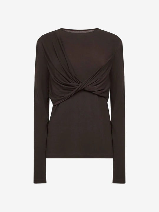 Brown top, front view