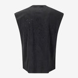 Black top, back view