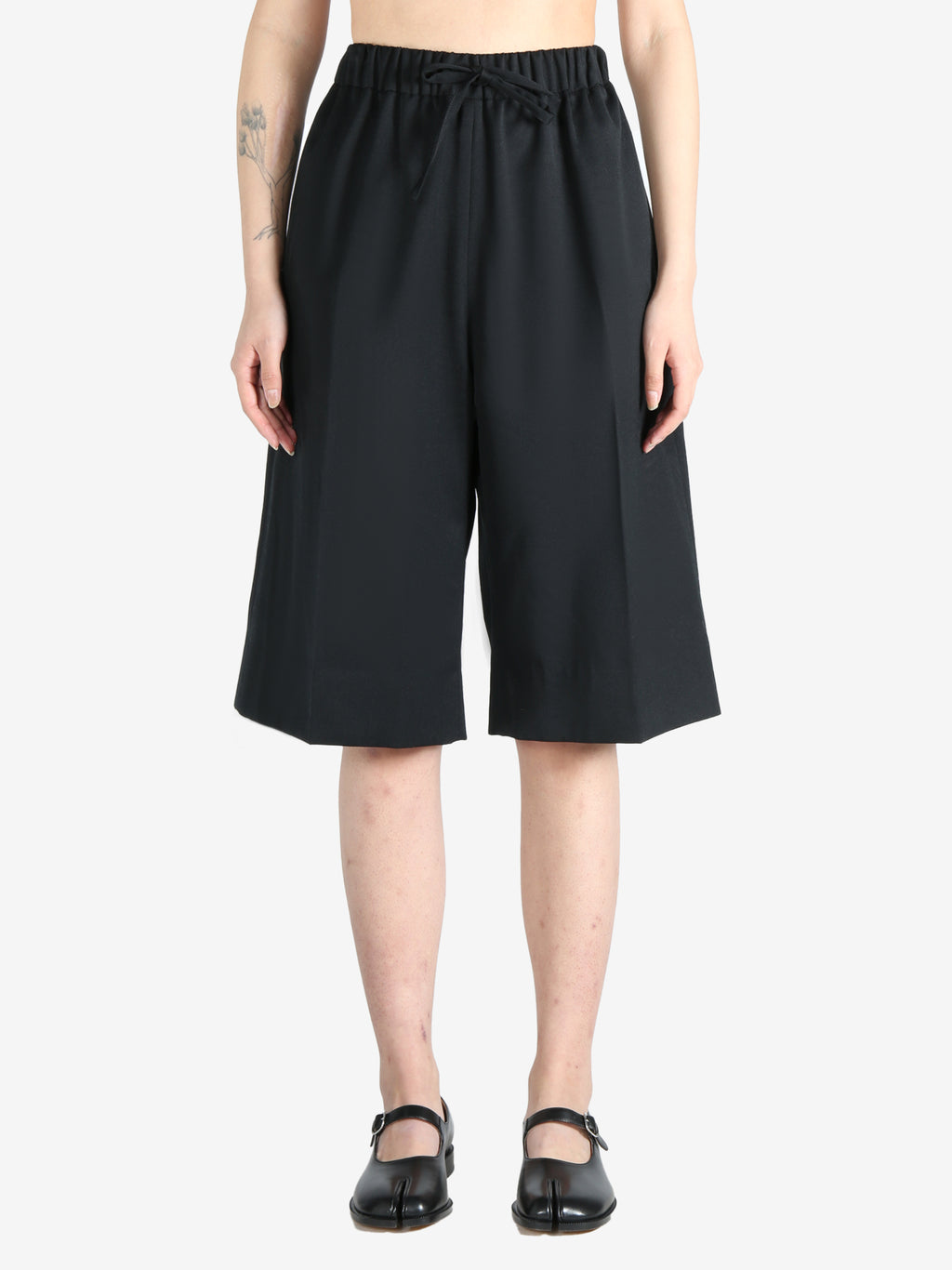 SIMONE ROCHA - Women Wide Leg Elasticated Long Shorts